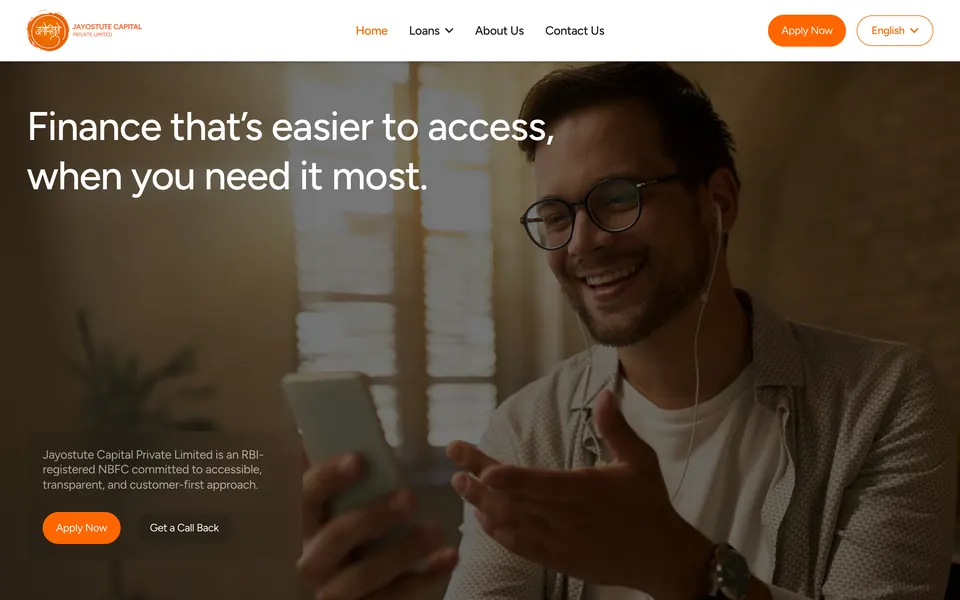 Jayostute Capital: the live site